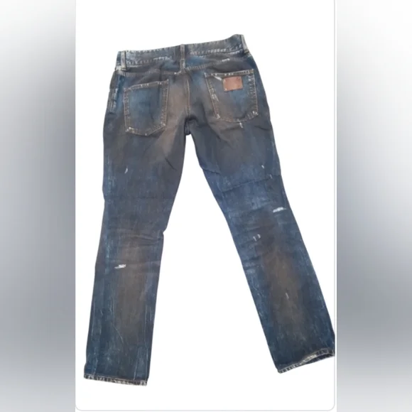 Dolce & Gabbana Distressed Denim Ripped Design Size 48